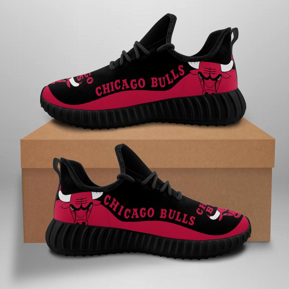 Men's Chicago Bulls Mesh Knit Sneakers/Shoes 002